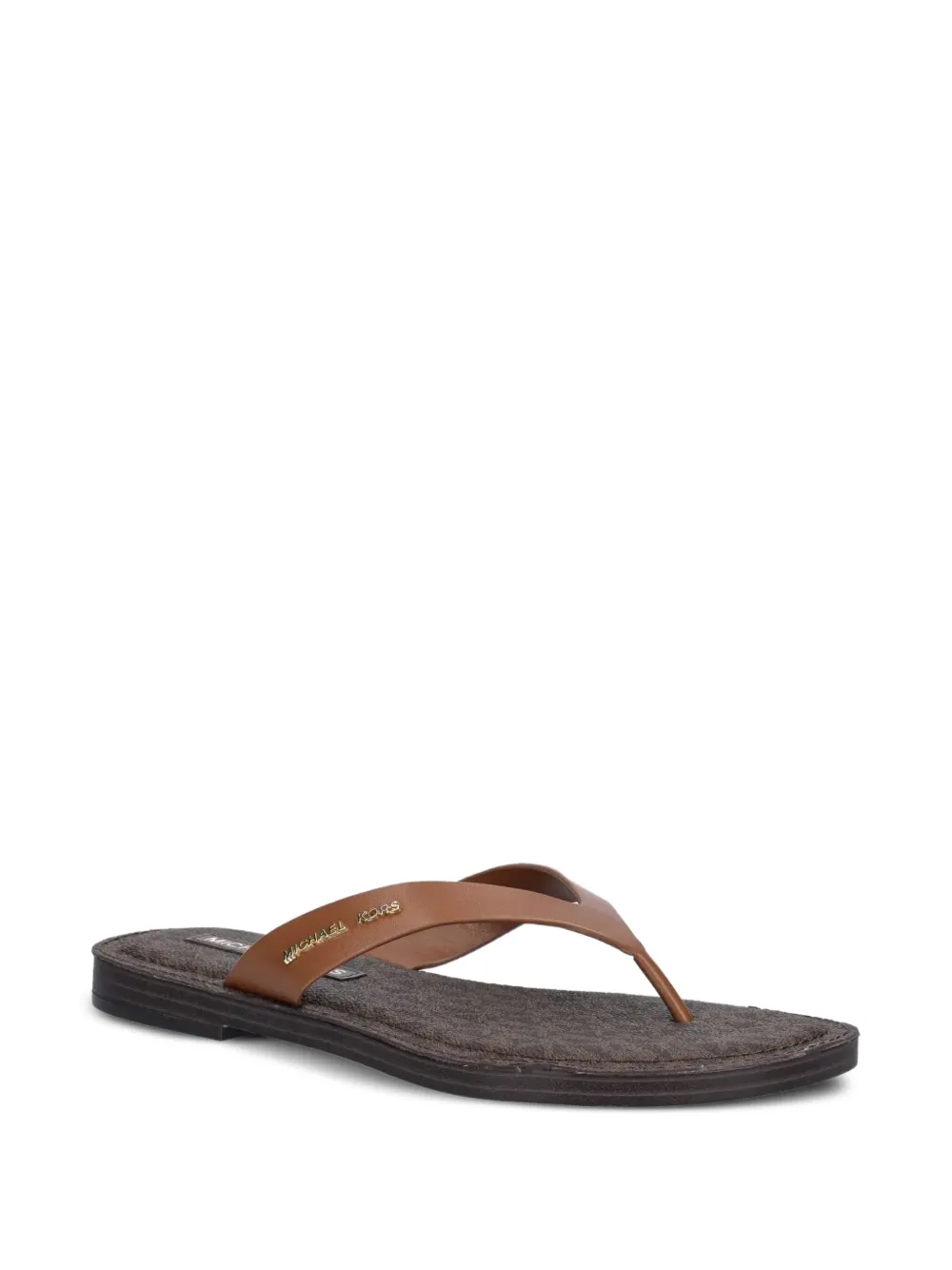 Michael Kors leather sandals Brown