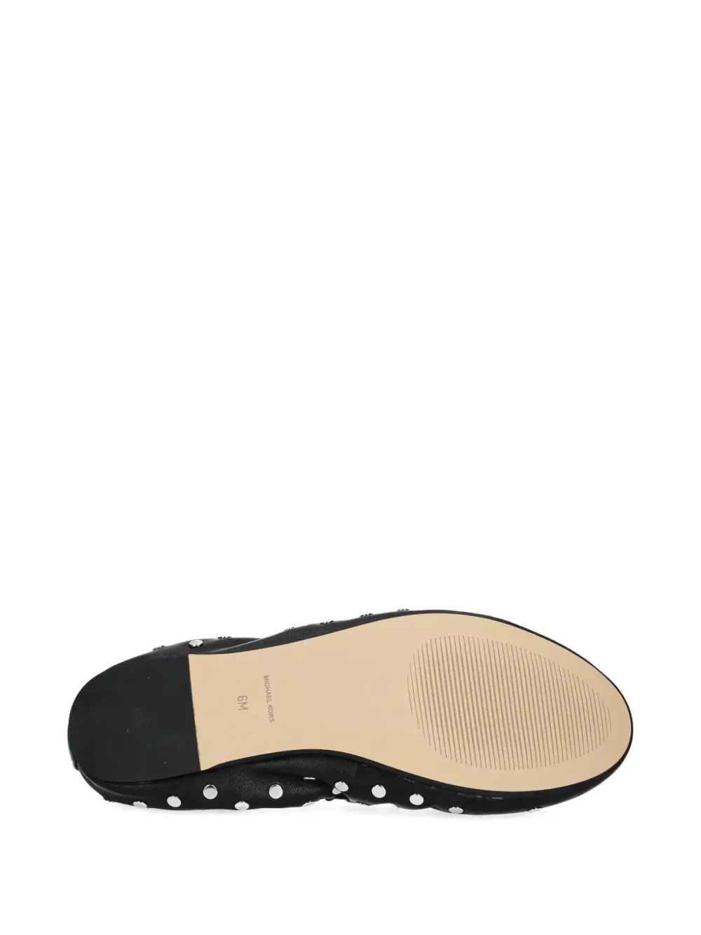 Michael Kors stud-detailing ballerina shoes Zwart