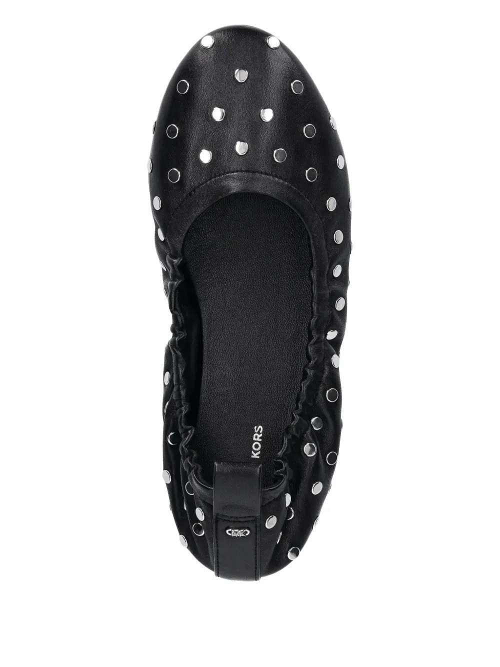 Michael Kors stud-detailing ballerina shoes Zwart