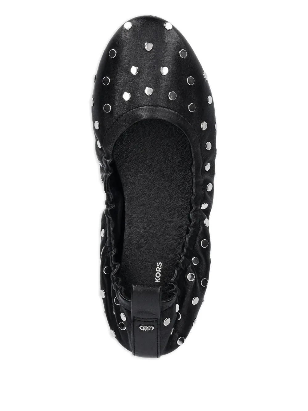 Michael Kors stud-detailing ballerina shoes Black
