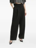 Michael Michael Kors pleated drawstring palazzo pants - Black