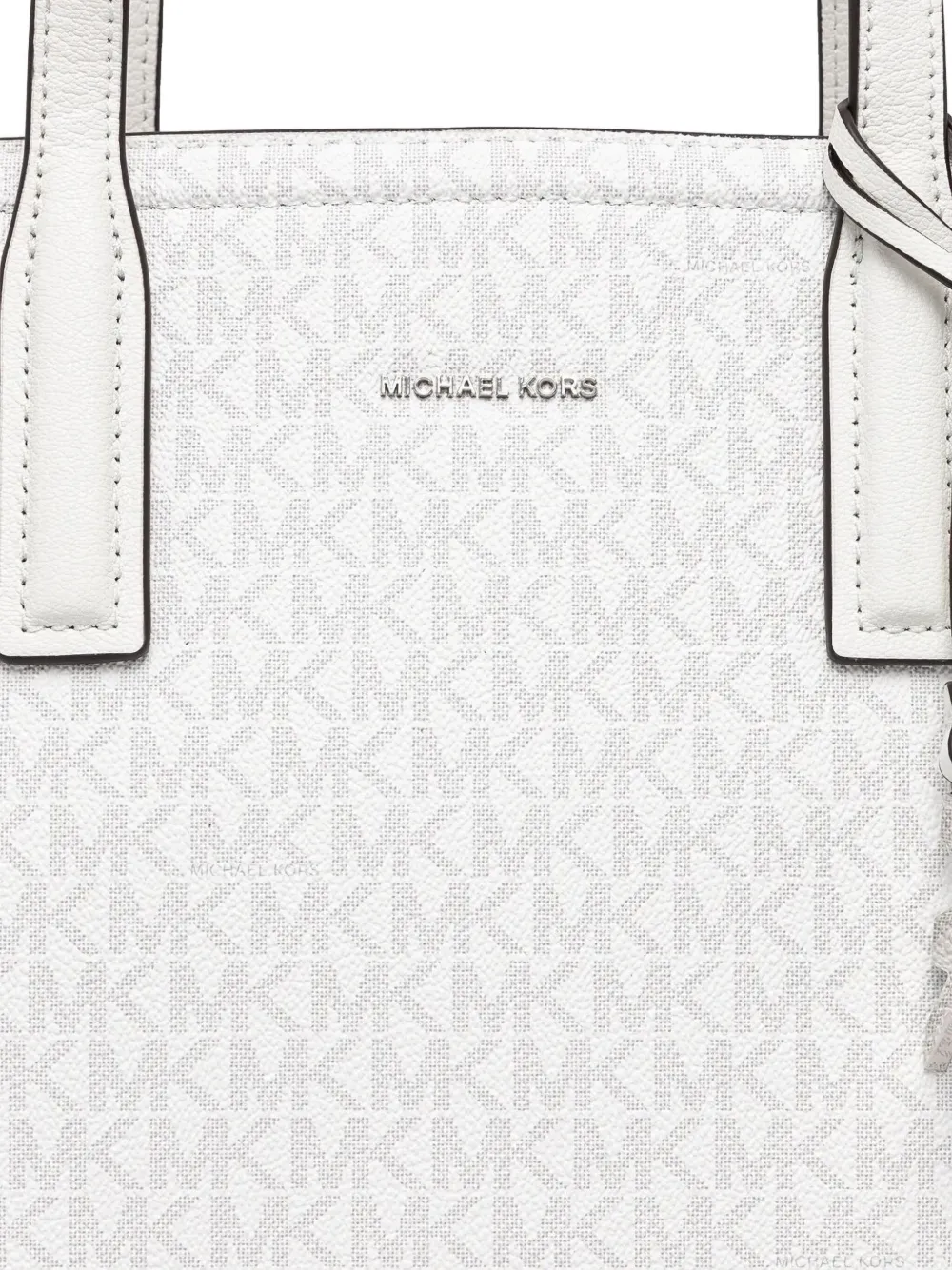 Michael Kors Shopper met monogram reliëf Wit