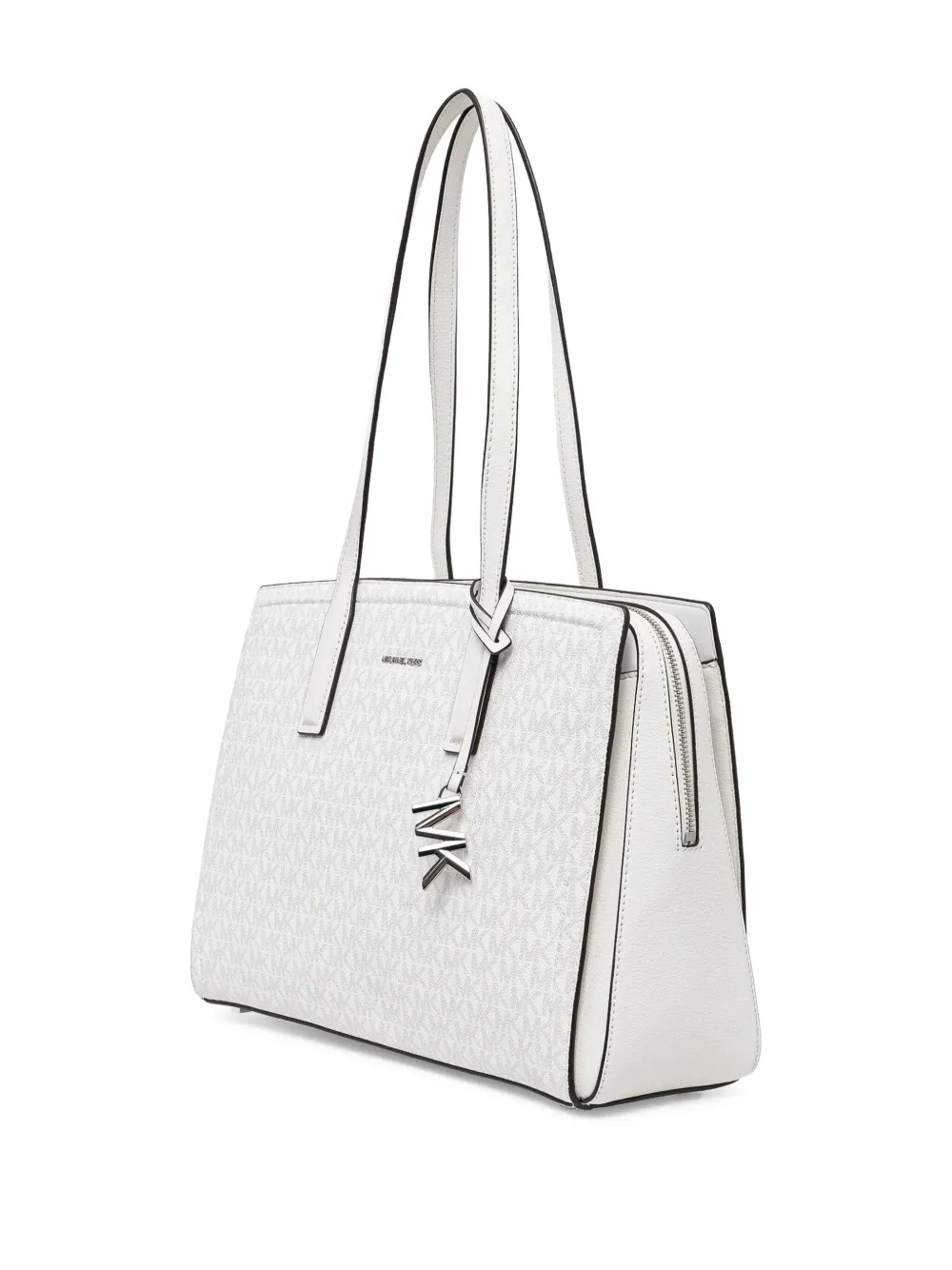 Michael Kors Shopper met monogram reliëf Wit