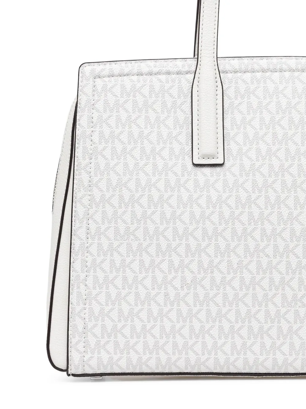 Michael Kors Shopper met monogram reliëf Wit