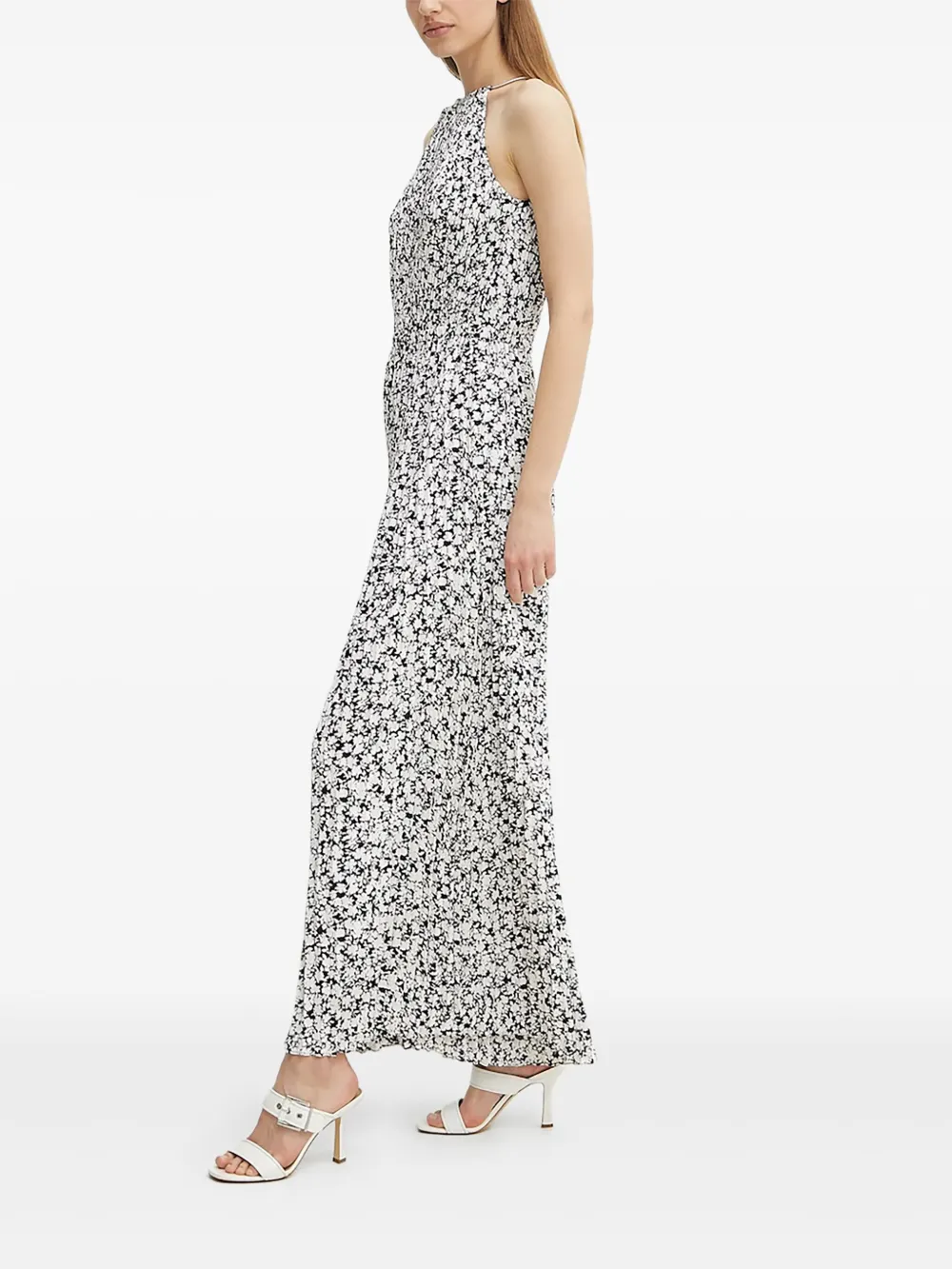 Michael Michael Kors pleated floral jumpsuit | Full Length | Image 2