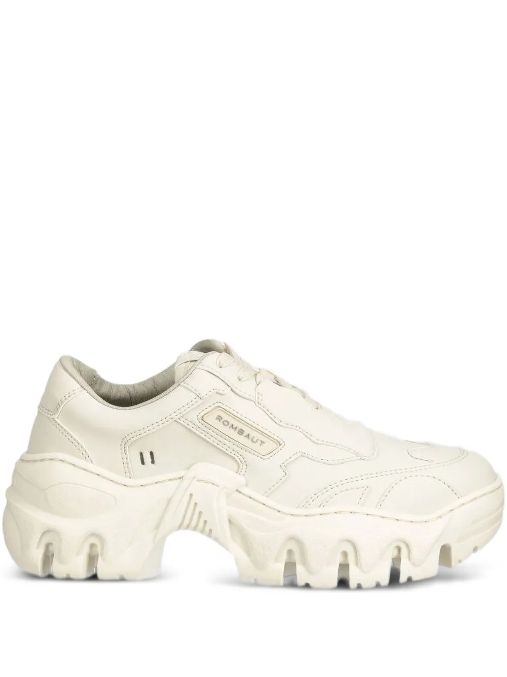 chunky-sole lace-up sneakers