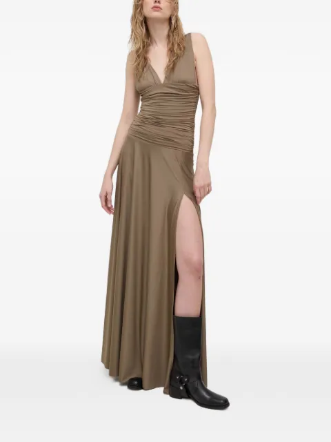 Aniye By lang kjole med V-hals og slids