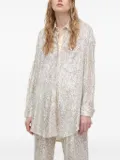 Aniye By sequinned long-sleeve shirt - Neutrals