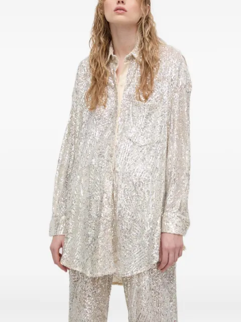 Aniye By sequinned long-sleeve shirt