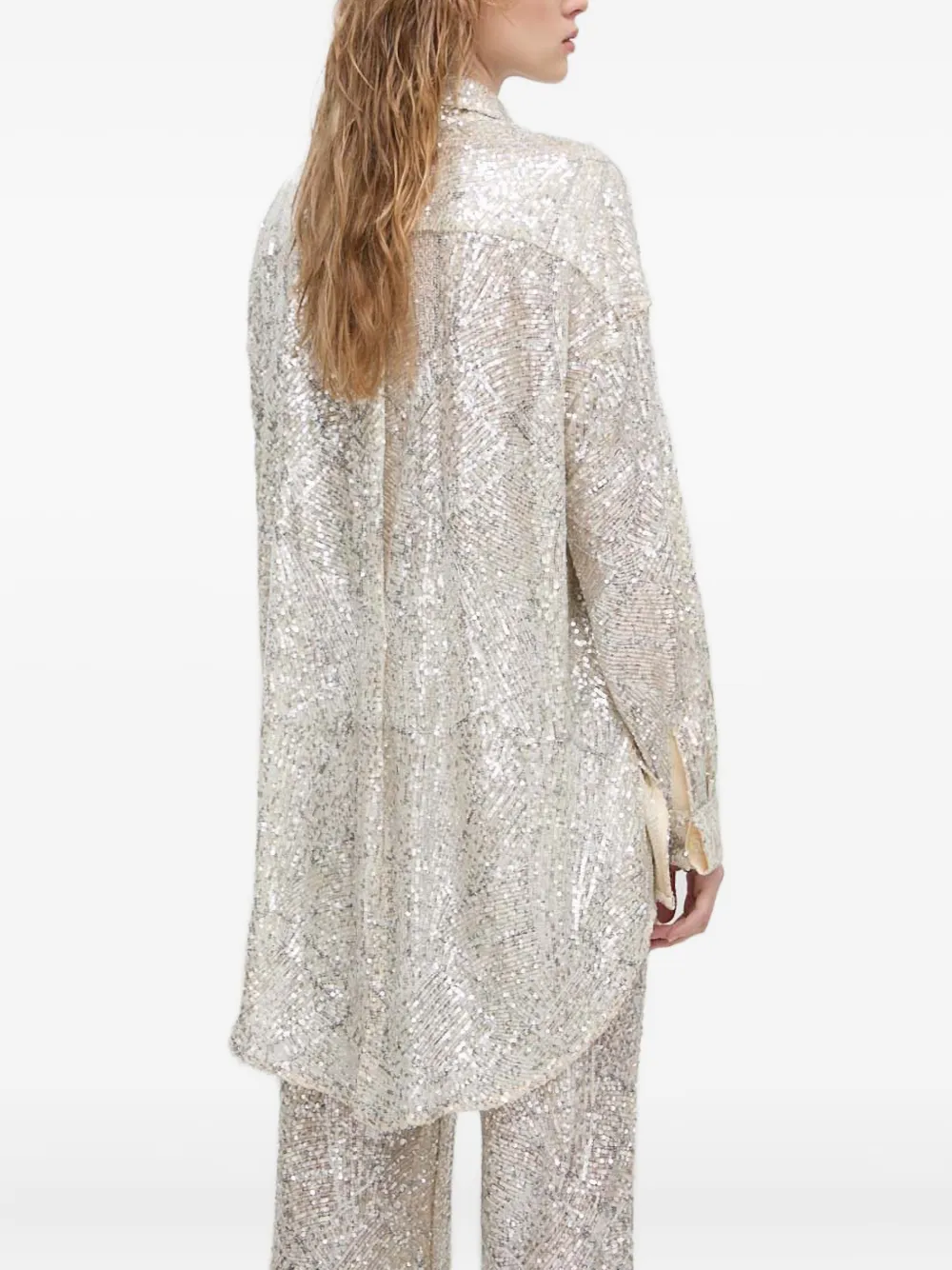Aniye By Sequinned Long-sleeve Shirt In Neutral