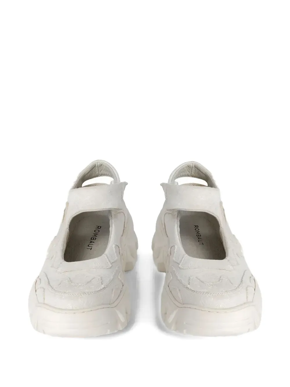 Rombaut Round-toe Ballet Flats In White