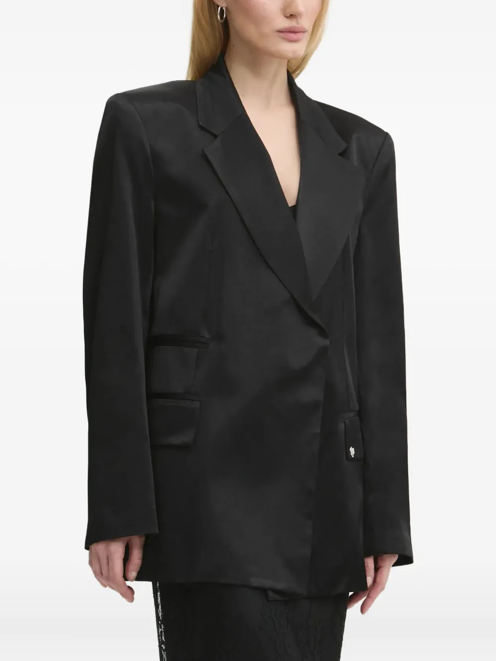 Aniye By Notched-lapels Blazer In Black