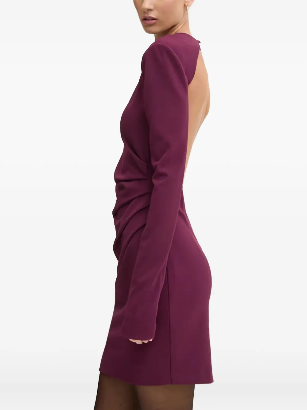 Aniye By Ivy Draped Mini Dress In Purple