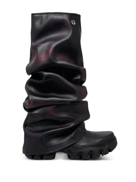 Rombaut ruched knee-high boots