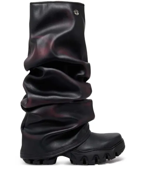 Rombaut ruched knee-high boots
