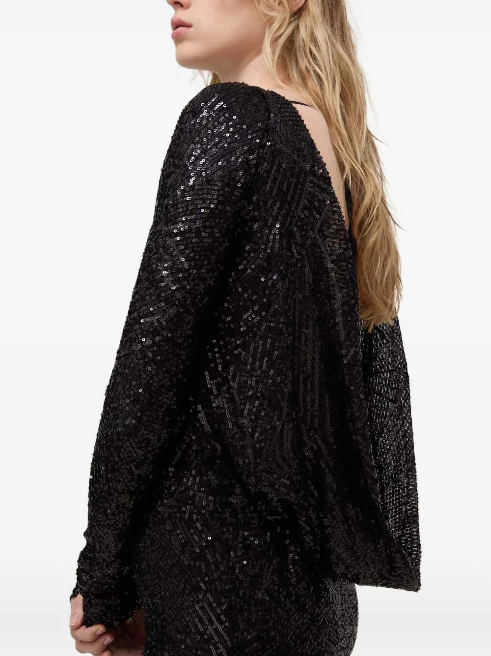 Aniye By Mini-jurk met pailletten Zwart