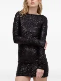 Aniye By sequinned backless mini dress - Black