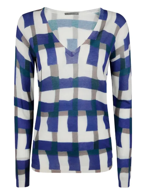 IN BED WITH YOU geometric-print jumper