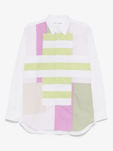 Comme Des Garçons Shirt camisa con motivo de rayas y cuadros gingham