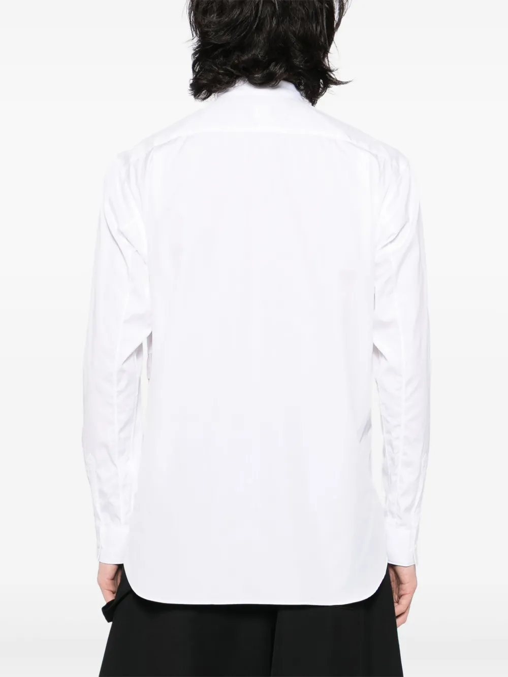 Comme Des Garçons Shirt Striped And Gingham Patchwork Shirt
