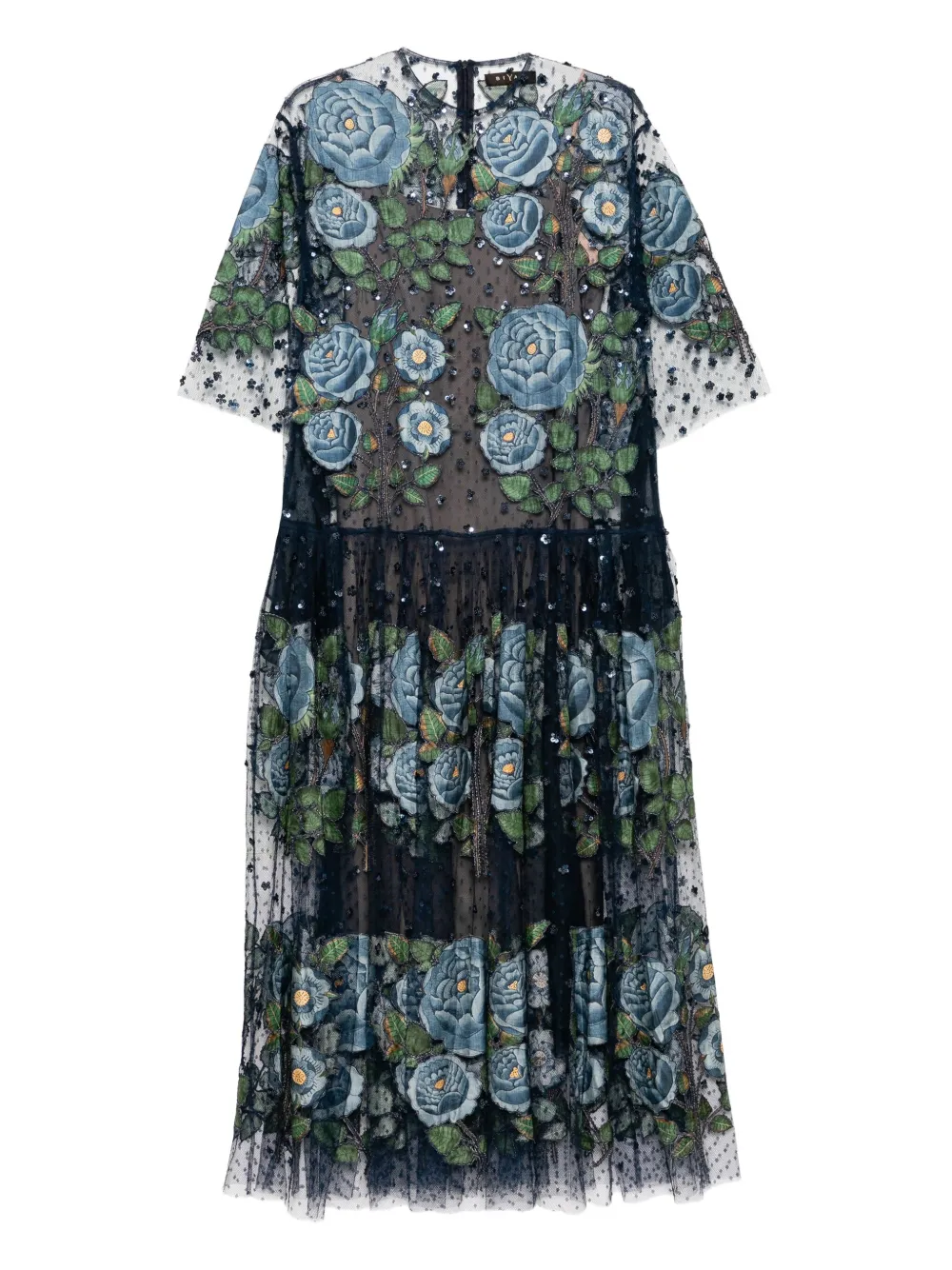 Biyan Gama midi-jurk Blauw