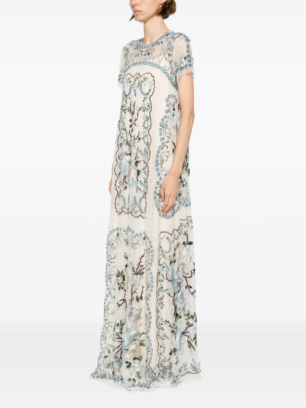 Biyan Gilona maxi-jurk Blauw