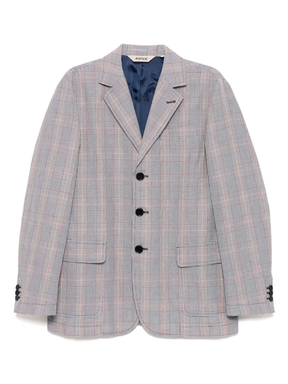 ASPESI Glen-plaid blazer | azul | Image 1
