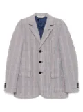 ASPESI Glen-plaid blazer - Blue