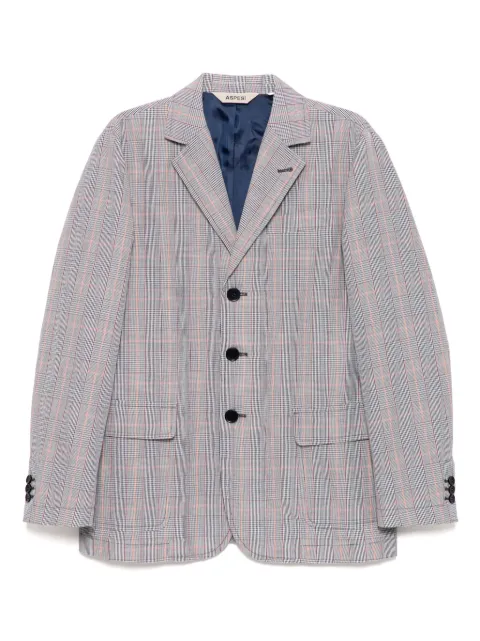 ASPESI Glen-plaid blazer