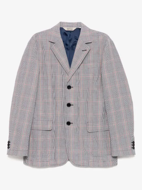 ASPESI blazer Glen con motivo de cuadros