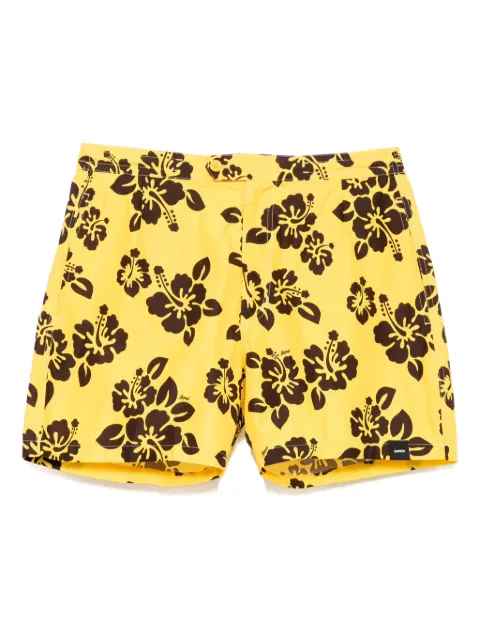 ASPESI hibiscus-print swim shorts