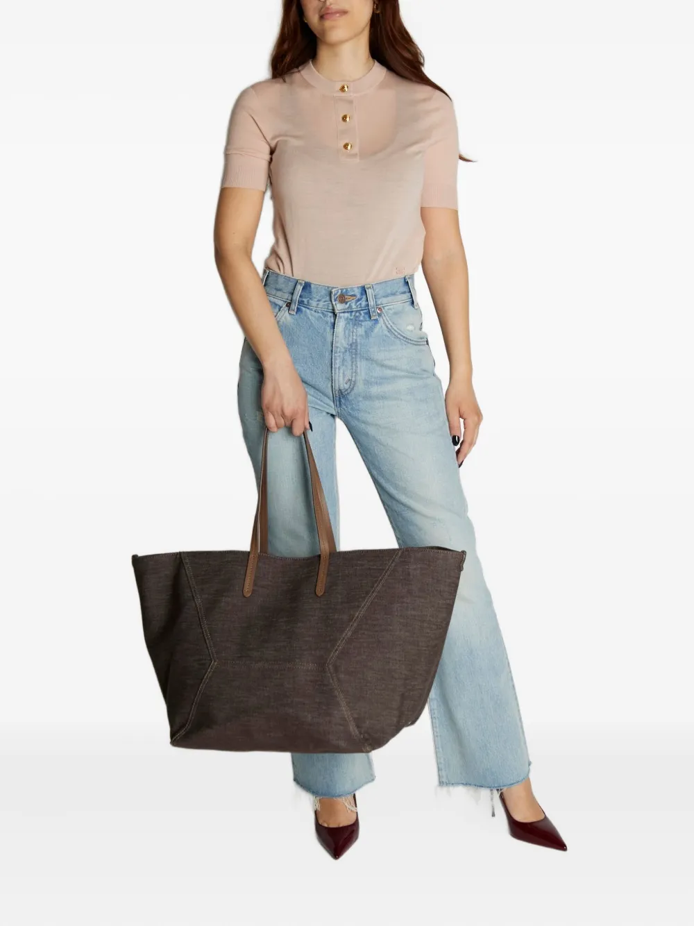 Brunello Cucinelli Duo tas Bruin