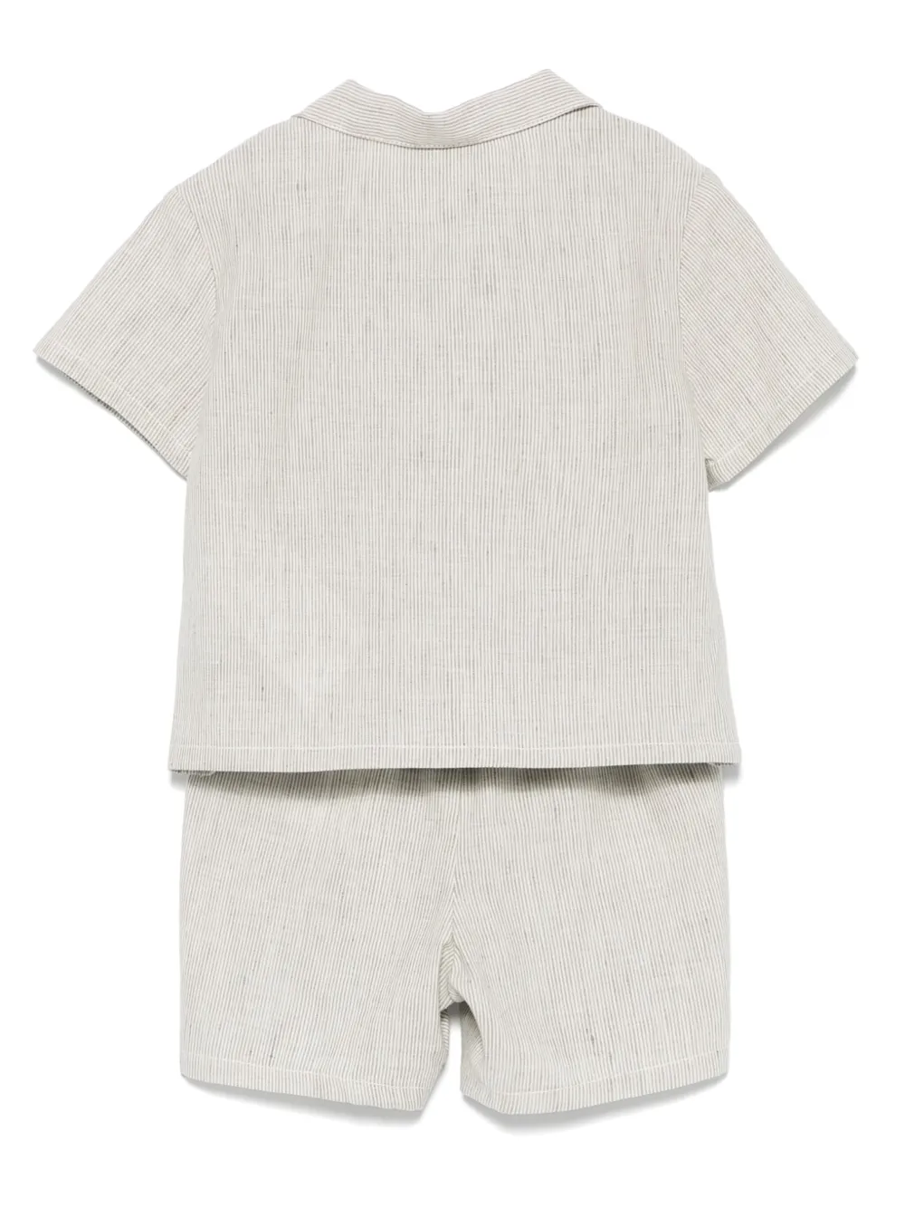Emporio Armani Kids Gestreepte shorts Beige