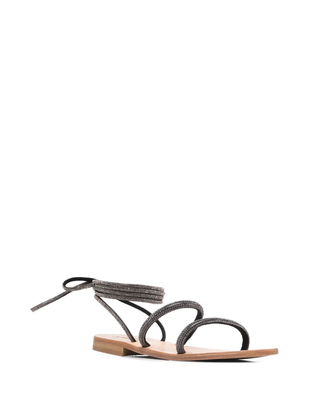 MC2 Saint Barth wrap sandals Black