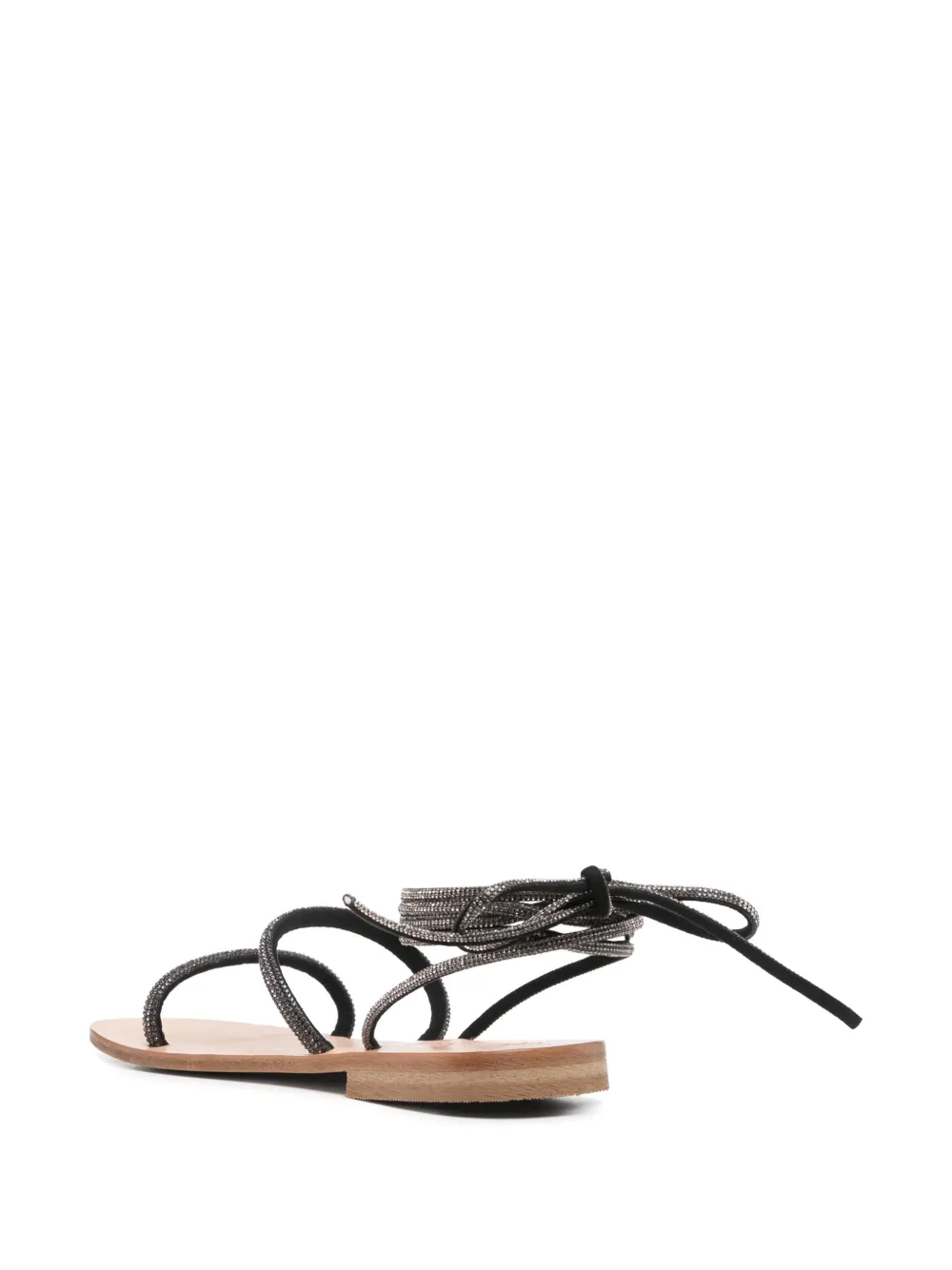 MC2 Saint Barth wrap sandals Black