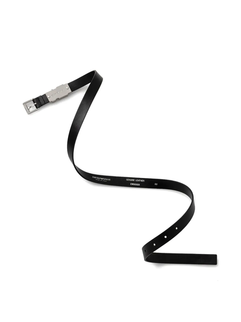 Emporio Armani Riem met logo - Zwart