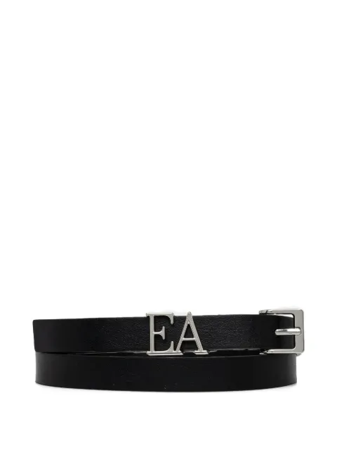 Emporio Armani logo leather belt