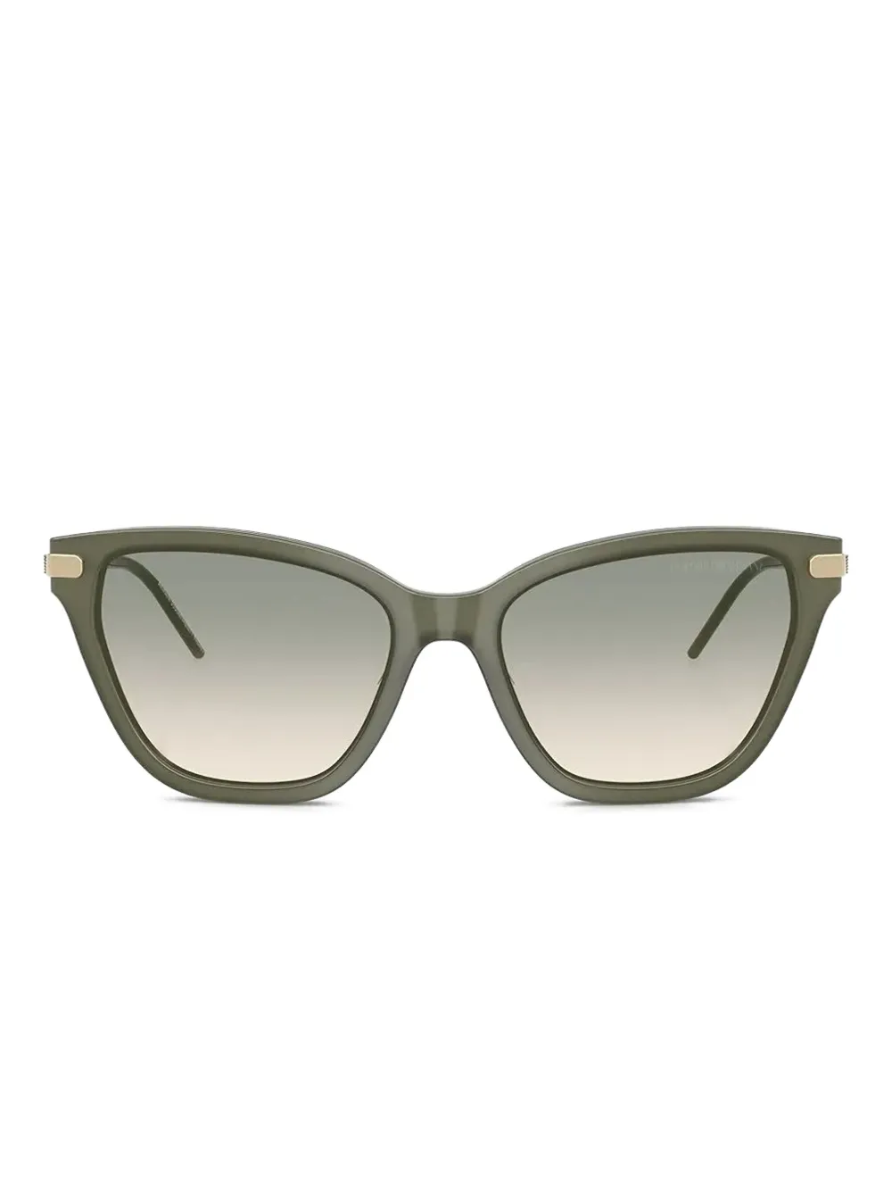 Emporio Armani Aziatisch zonnebril met cat-eye montuur Groen