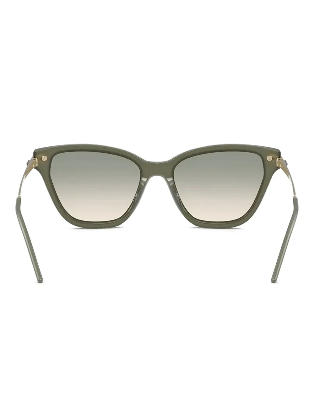 Emporio Armani Aziatisch zonnebril met cat-eye montuur Groen