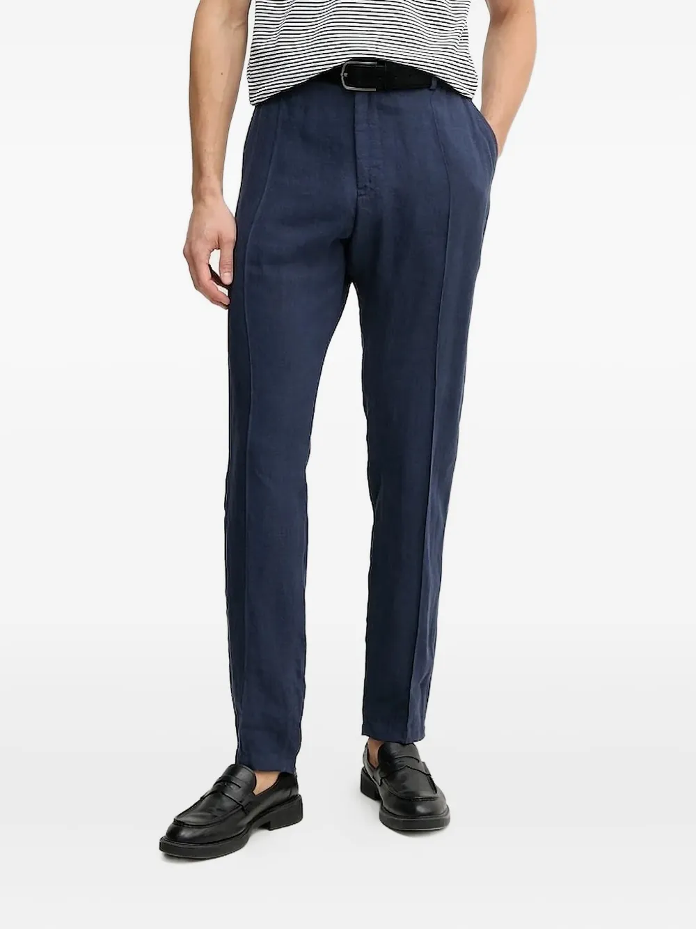 Emporio Armani pleated trousers Blauw