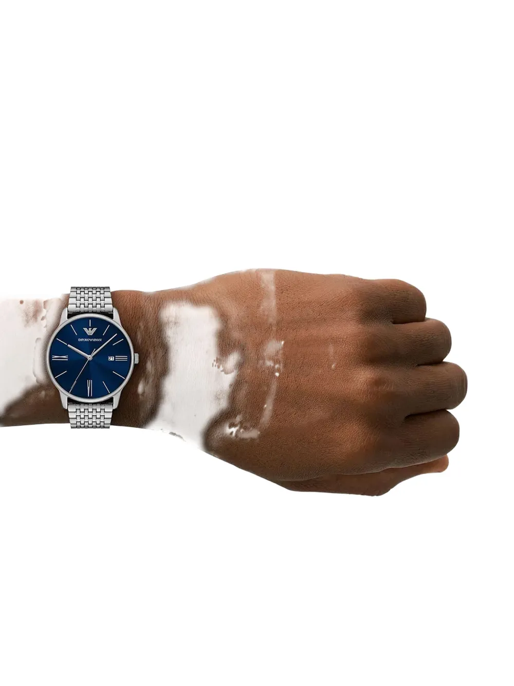 Emporio Armani Three-Hand Date 39mm - Blauw