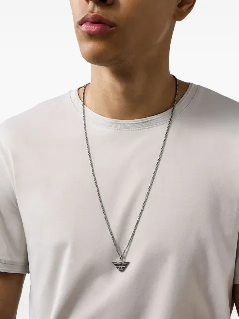 Emporio Armani Eagle-emblem chain necklace