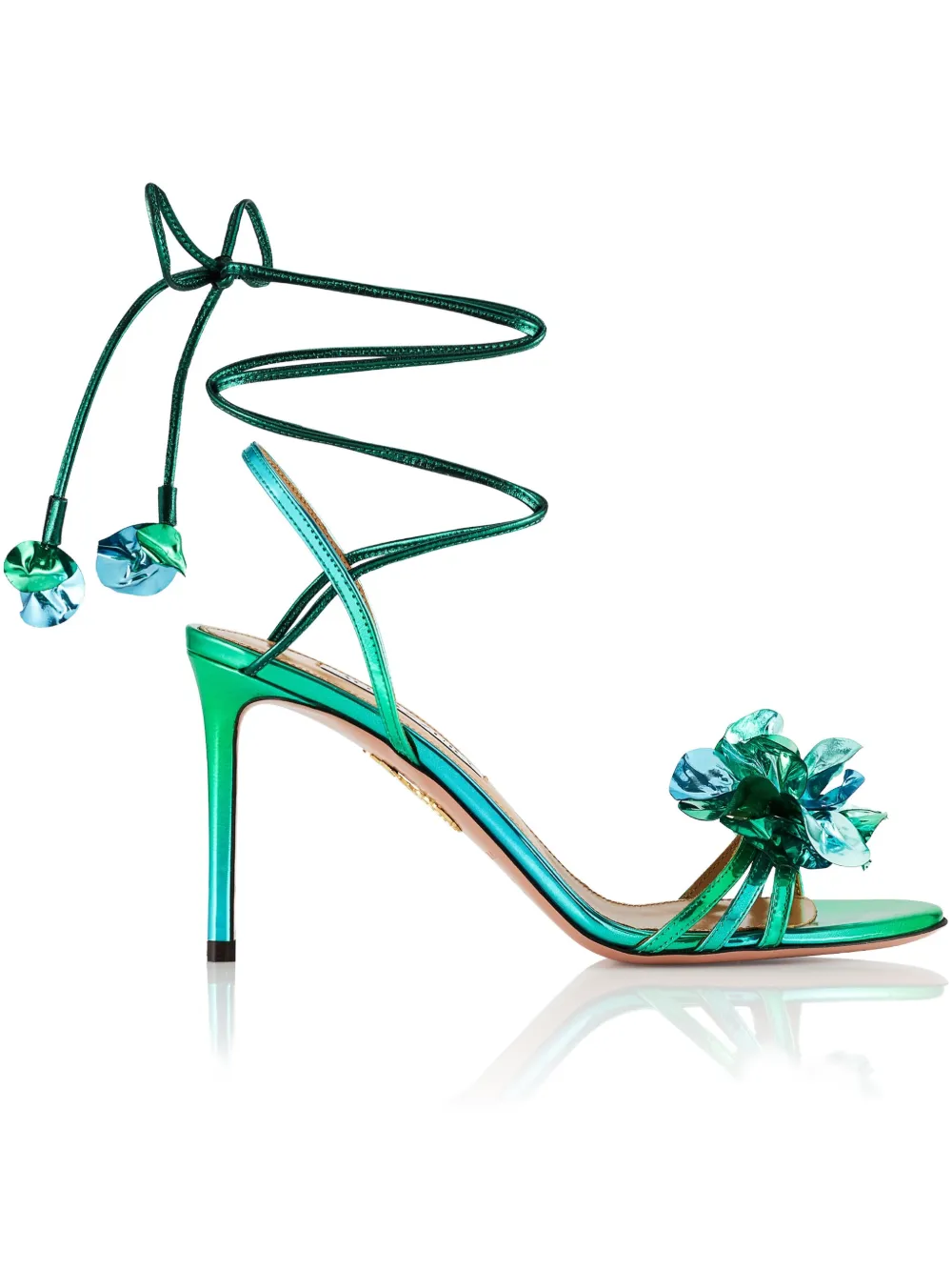 Aquazzura 85mm Summer Sun sandals Green