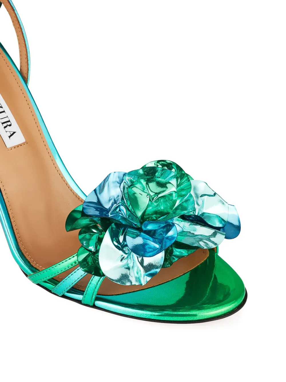Aquazzura 85mm Summer Sun sandals Green