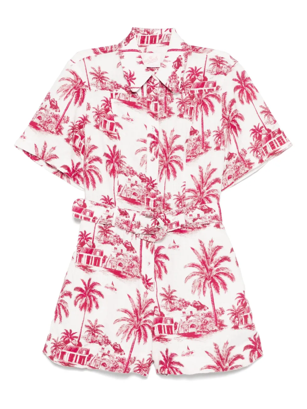 MC2 Saint Barth printed playsuit | Red | Image 1