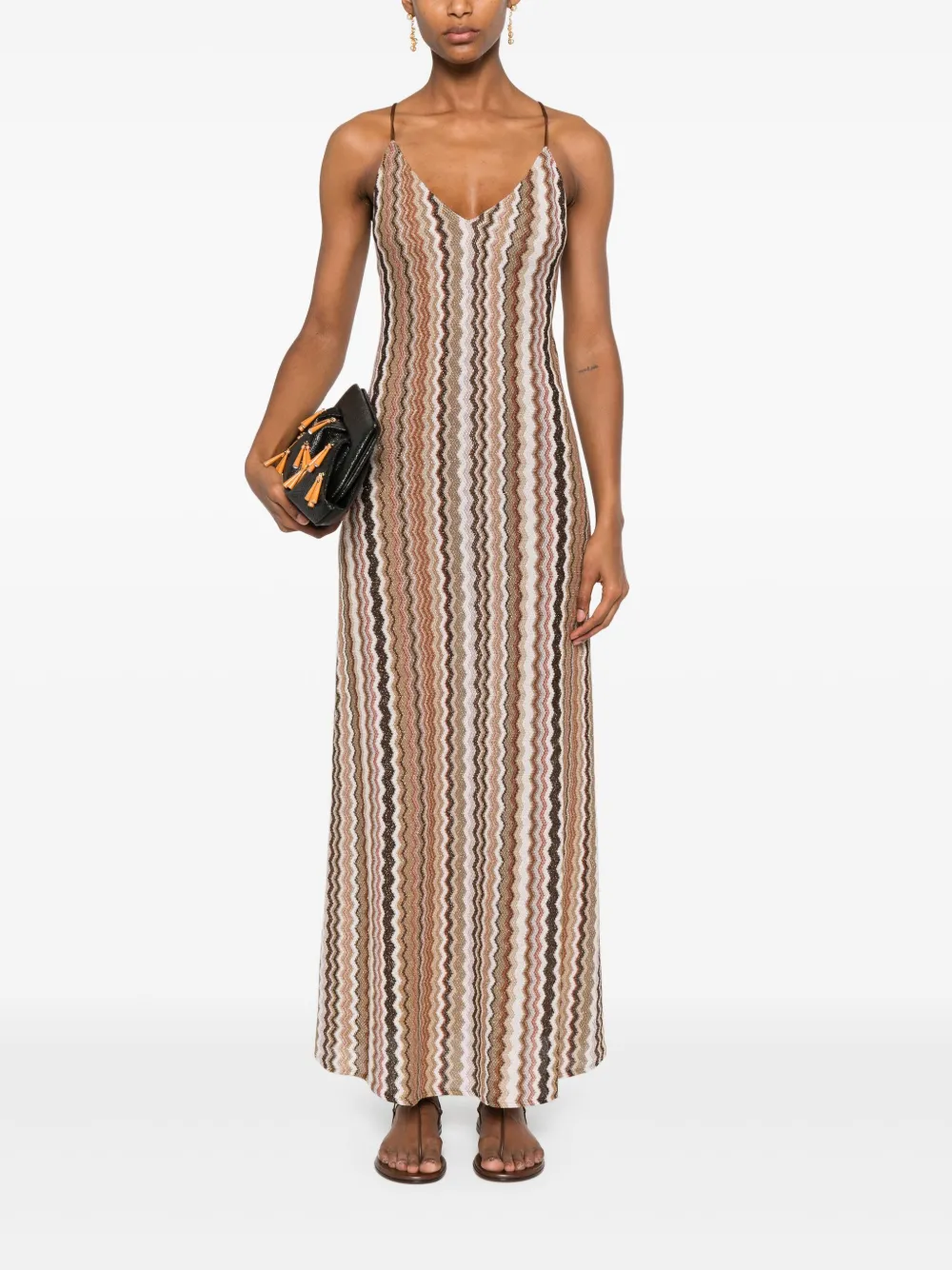 MC2 Saint Barth Maxi-jurk - Bruin