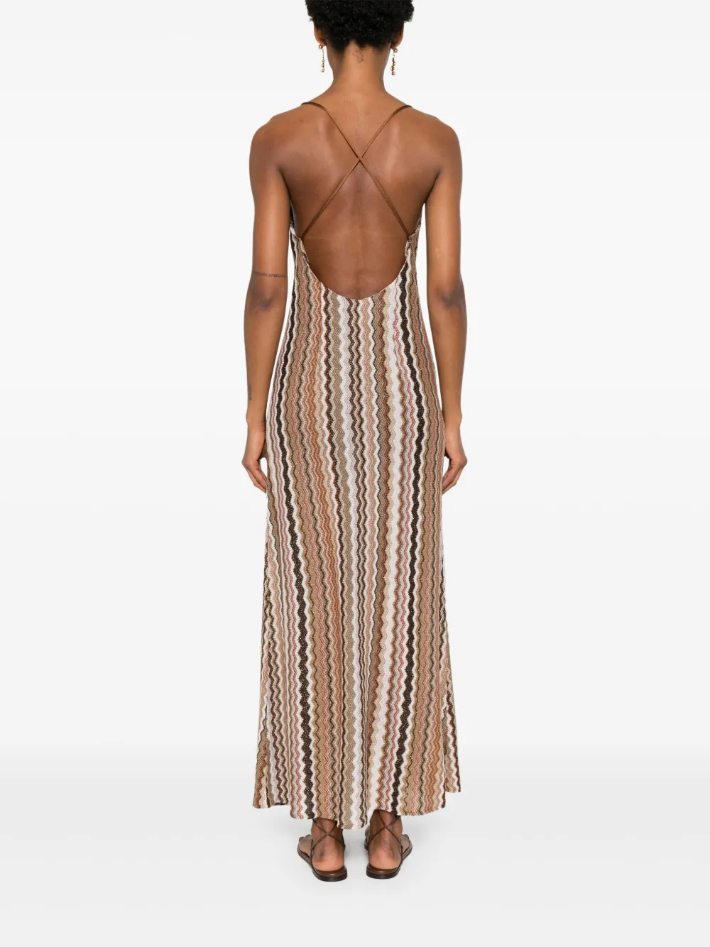 MC2 Saint Barth Maxi-jurk Bruin