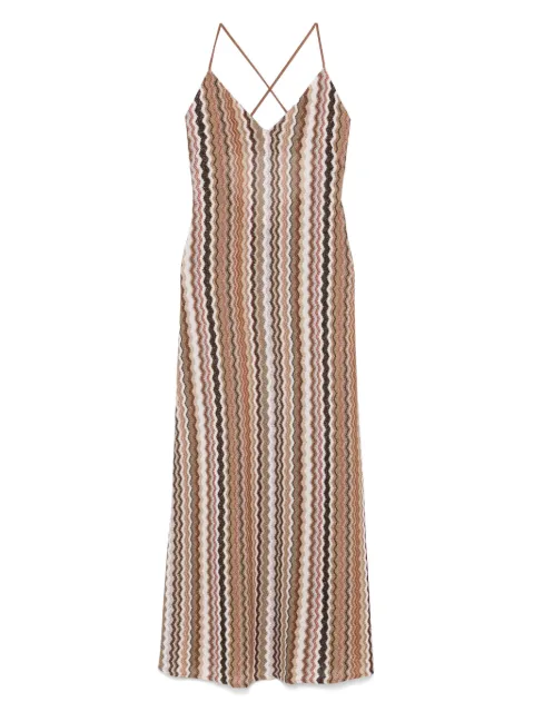 MC2 Saint Barth zigzag-print maxi dress