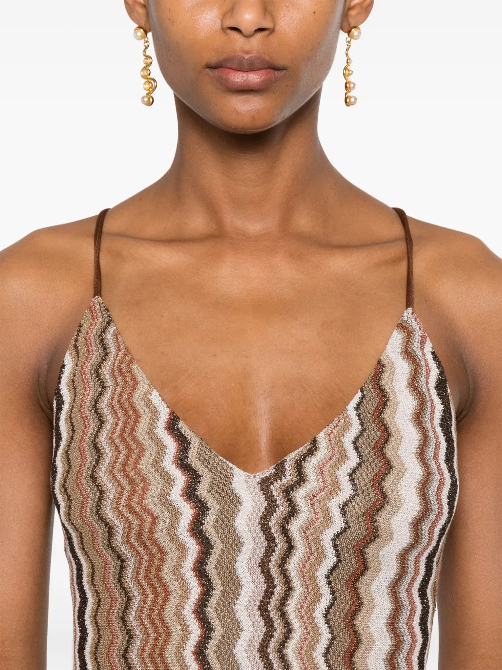 MC2 Saint Barth Maxi-jurk Bruin
