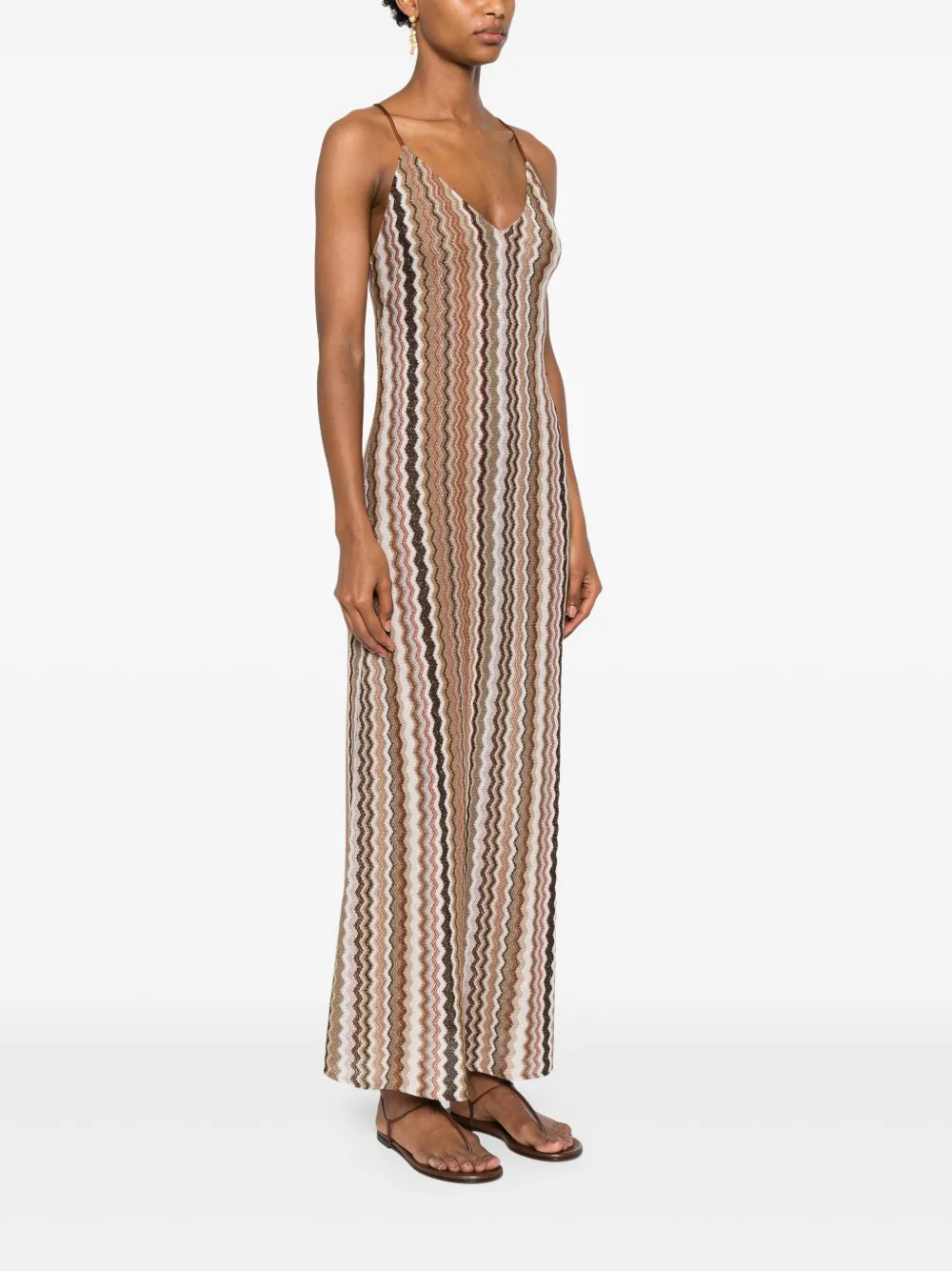 MC2 Saint Barth Maxi-jurk Bruin